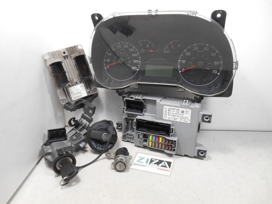Kit Chiave ECU Fiat Qubo 1.4 B/Met 57kw 77cv 350A1000 2010 51868984 IAW5SF8P3