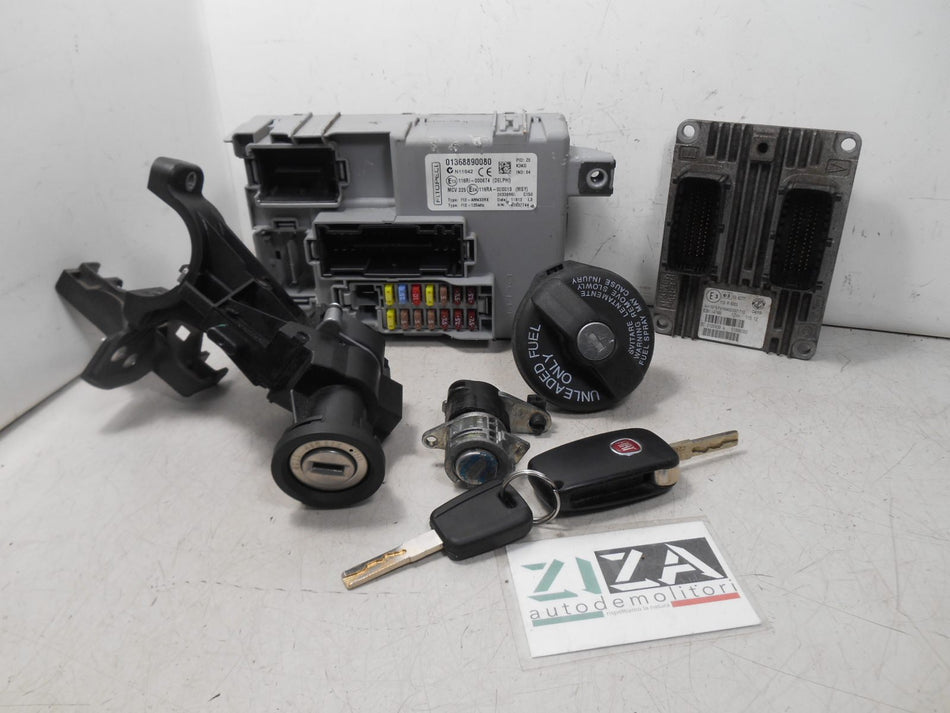 Kit Chiave ECU Fiat Qubo 1.4 B/Met 57kw 350A1000 2012 51886080 IAW5SF8P3
