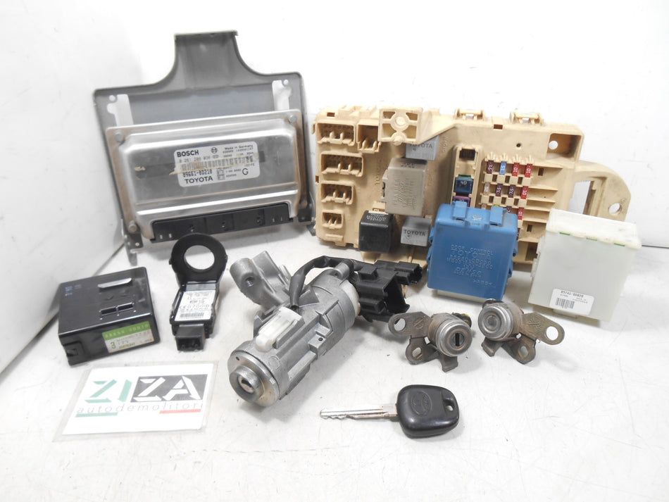 Kit Chiave ECU Toyota Yaris XP10 1.0 48kw 65cv 1SZFE 2003 89661-0D210