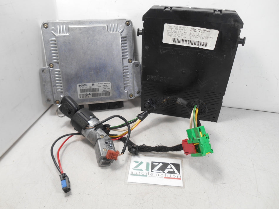 Kit Chiave ECU Peugeot 307 Berlina 2.0 HDI 79kw RHS 2003 9647472780
