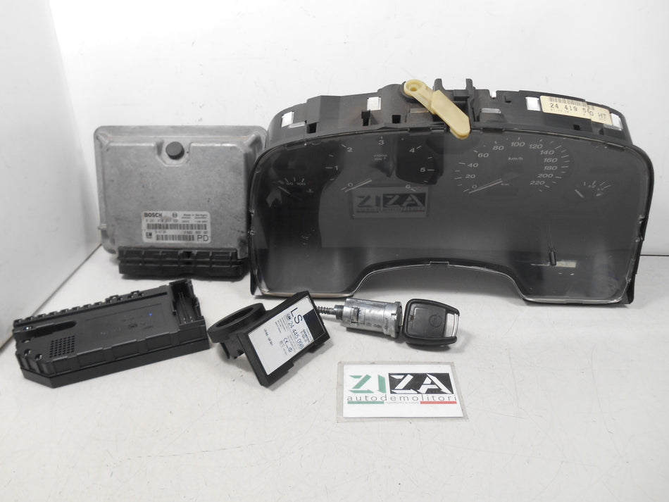 Kit Chiave ECU Opel Zafira A 2.0 DTI 74kw 101cv Y20DTH 2002 24417169 0281010268