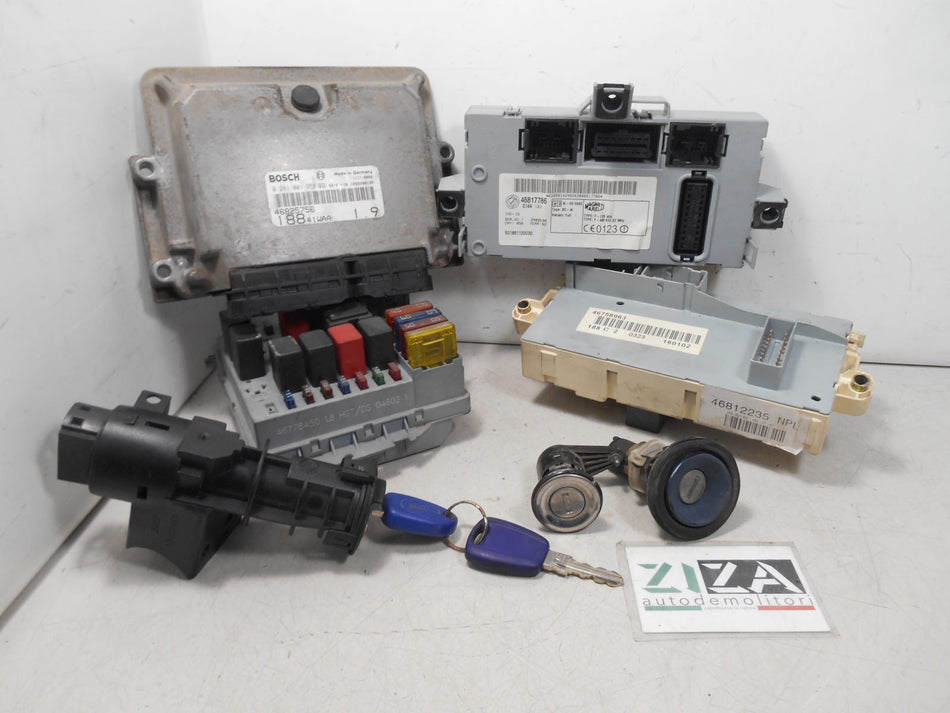 Kit Chiave ECU Fiat Punto 188 1.9 JTD 63kw 86cv 188A7000 2002 46825756