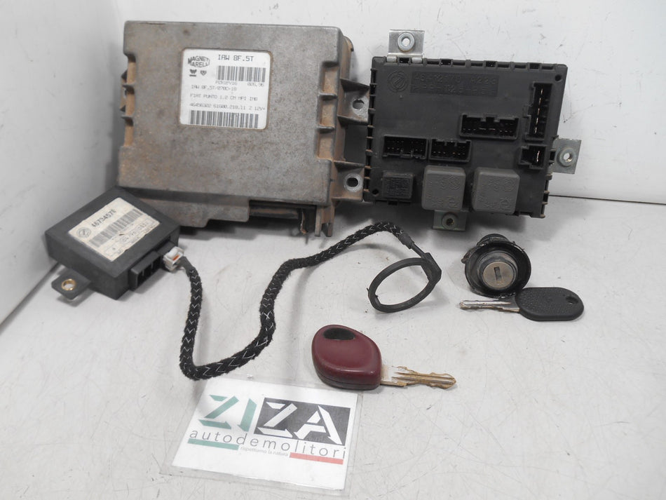 Kit Chiave ECU Fiat Punto 176 1.2 54kw 73cv 176A8000 1996 46456322 IAW8F5T