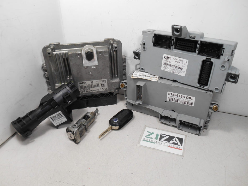 Kit Chiave ECU Lancia Delta 844 1.6 Mjet 88kw 120cv 198A2000 2011 51892671
