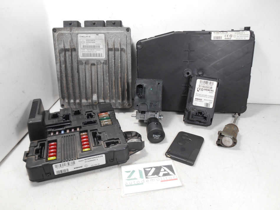 Kit Chiave ECU Renault Scenic II 1.5 DCI 74kw 100cv K4MF7 2004 8200334419