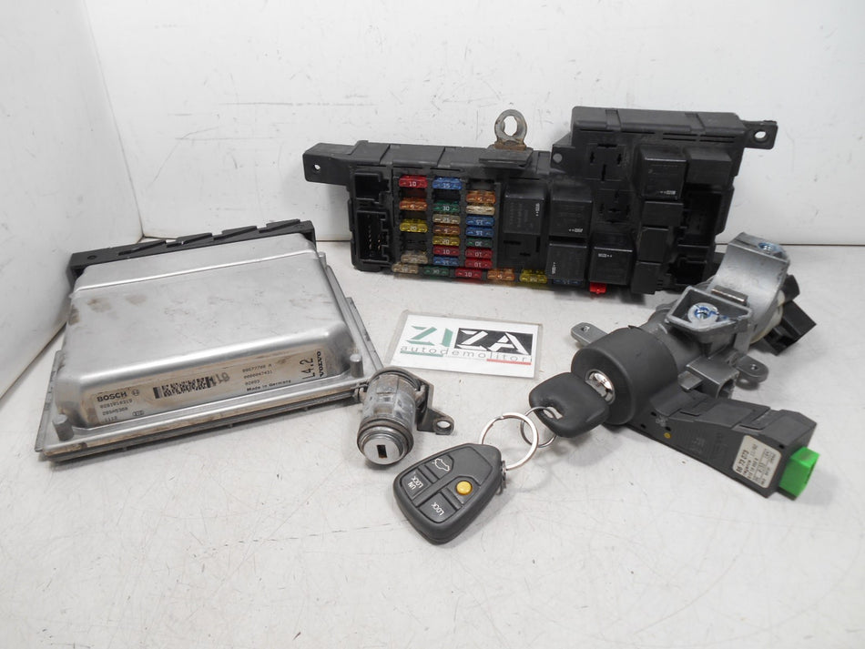 Kit Chiave ECU Volvo V70 II SW 2.4 D5 120kw D5244T 2002 0281010319