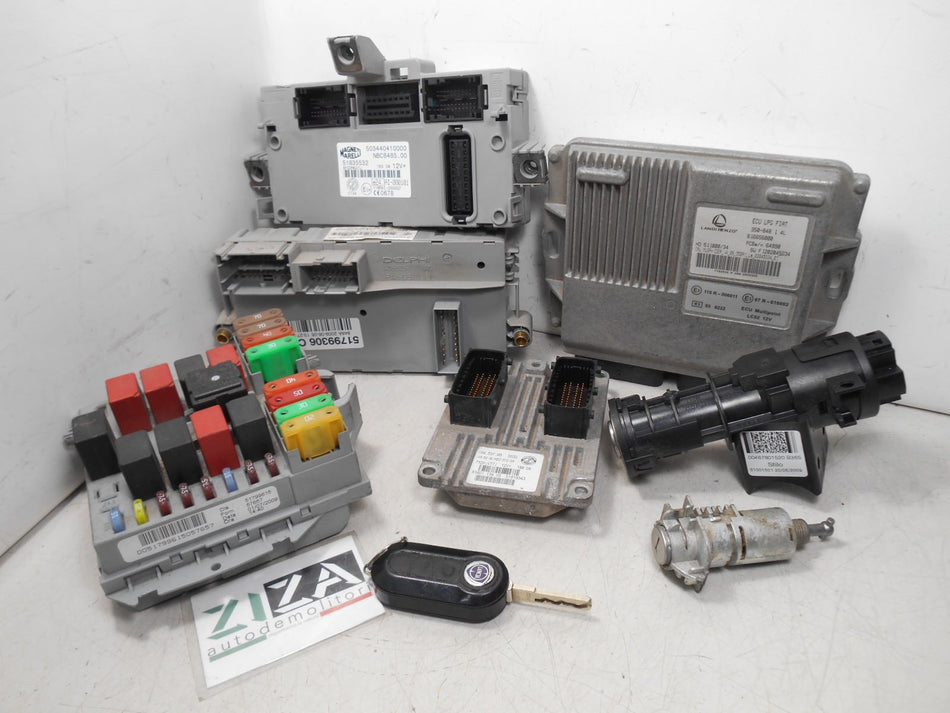 Kit Chiave ECU Lancia Musa II EcoChic 1.4 B/GPL 57kw 350A1000 2009 51819343 616656000