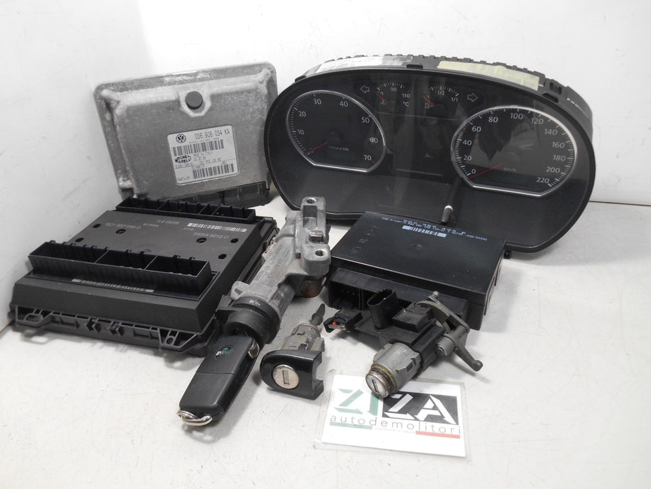 Kit Chiave ECU VW Polo 9N3 1.4 55kw 75cv BKY 2006 036906034KA 6Q0920802G