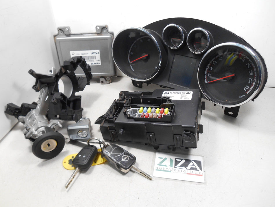 Kit Chiave ECU Opel Meriva B 1.4 74kw 100cv B14XER 2014 12659379 13459383