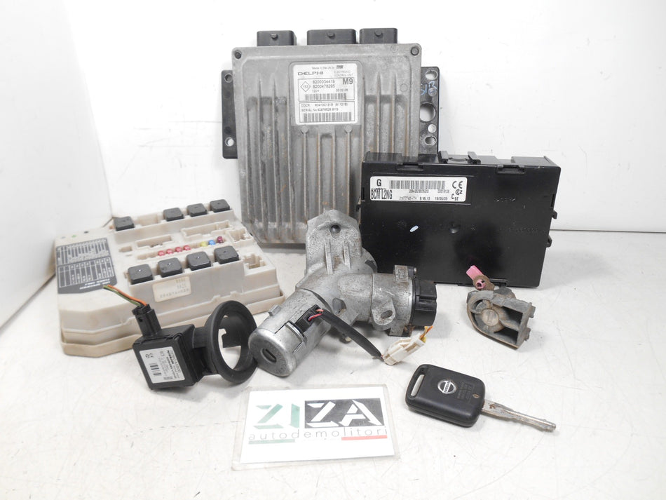 Kit Chiave ECU Nissan Micra K12 1.5 DCI 60kw 82cv K9K 2005 8200334419 8200478295