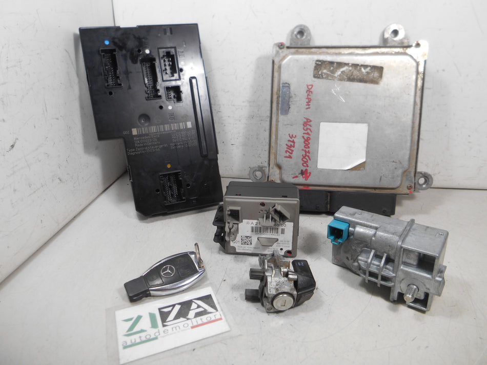 Kit Chiave ECU Mercedes W212 E220 2.2 170cv 651924 2012 A6519007500 A2129058500