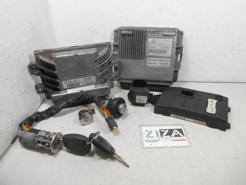 Kit Chiave ECU Dacia Sandero I 1.4 B/GPL 55kw 70cv K7JA7 2009 8200856659