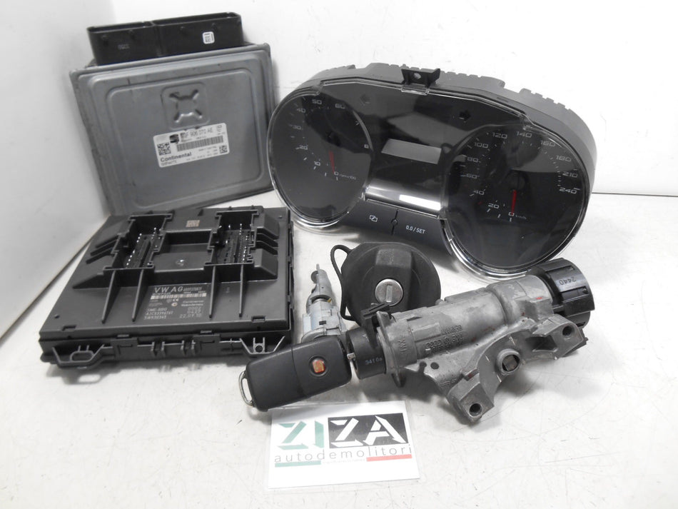 Kit Chiave ECU Seat Ibiza 6J 1.2 TSI 77kw 105cv CBZ 2010 03F906070AE 6R0937087F