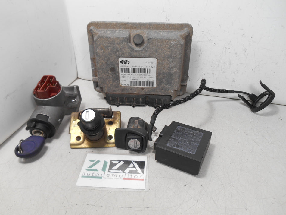 Kit Chiave ECU Fiat Panda Young 1.1 40kw 54cv 187A1000 2002 46817813