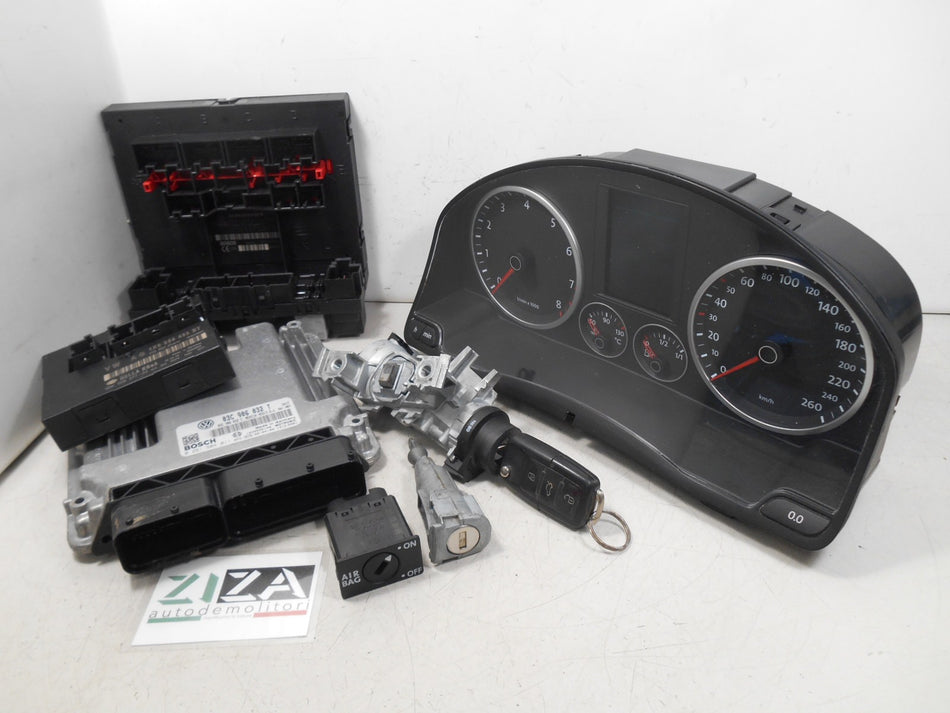 Kit Chiave ECU VW Tiguan I 1.4 TSI 110kw 150cv BWK 2008 03C906032T 3C0937049AJ