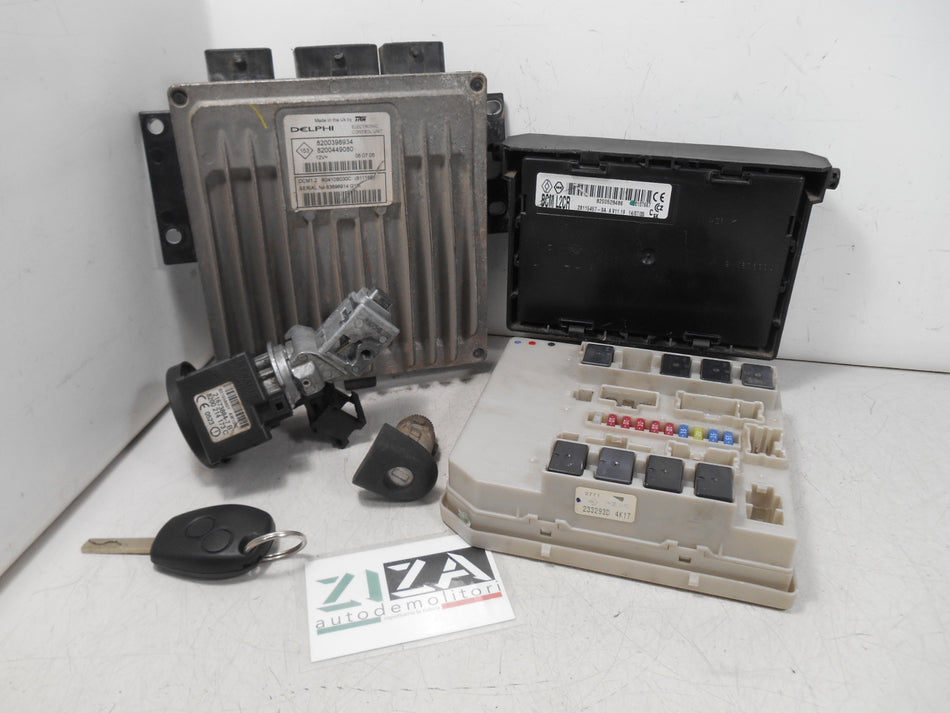 Kit Chiave ECU Renault Modus I 1.5 48kw 65cv K9KJ7 2005 8200398934 8200449080