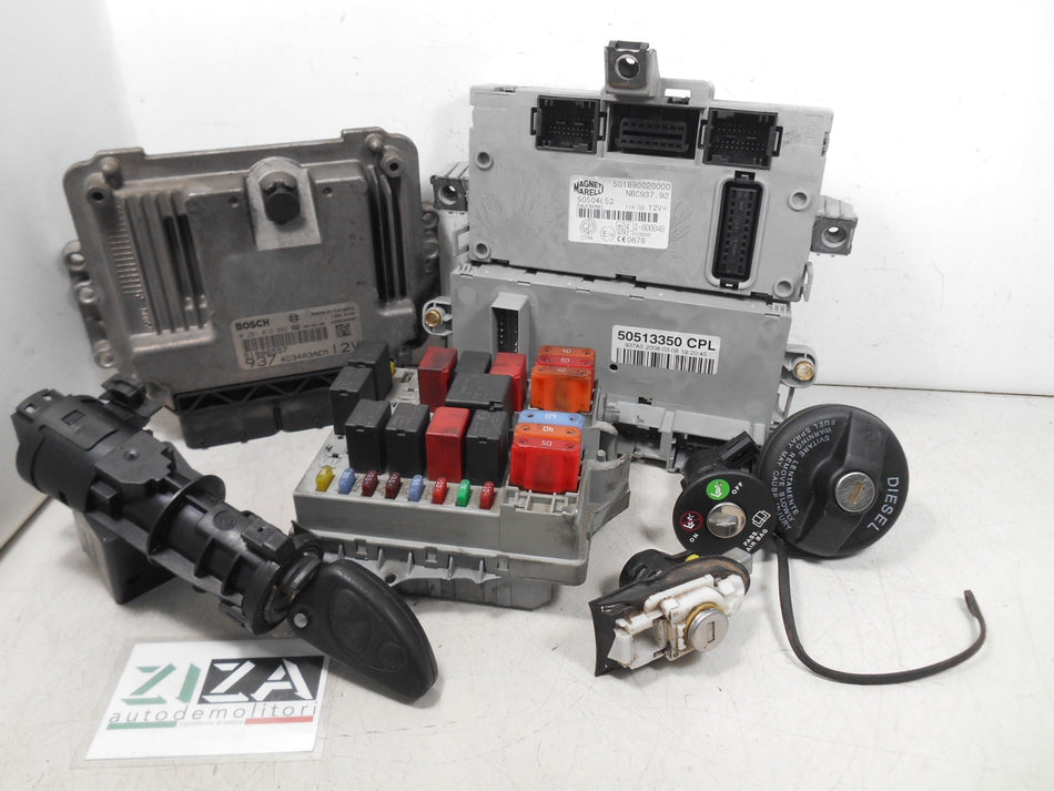 Kit Chiave ECU Alfa 147 1.9 JTDm 88kw 120cv 937A3000 2008 51806557