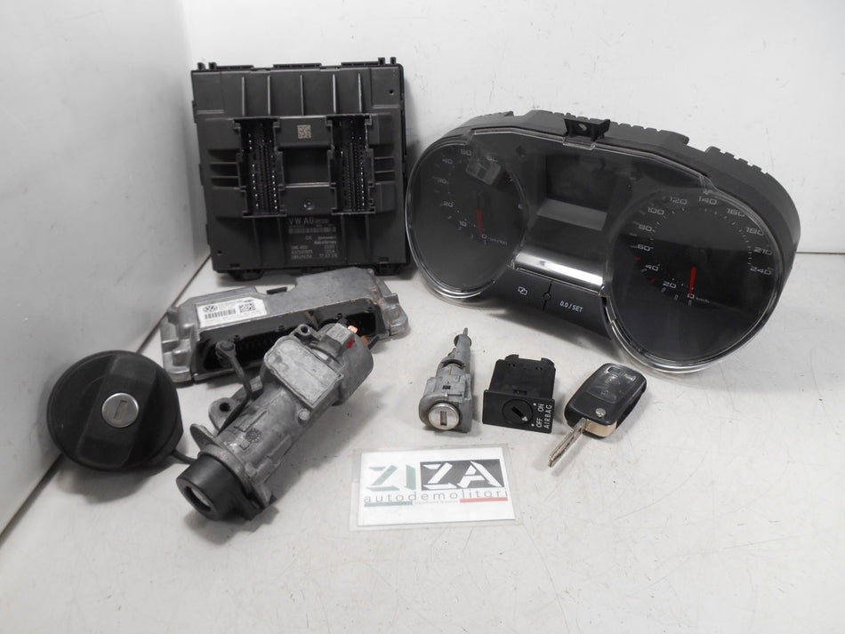 Kit Chiave ECU Seat Ibiza 6J 1.4 63kw 85cv BXW 2010 03C906024BK 6R0937087