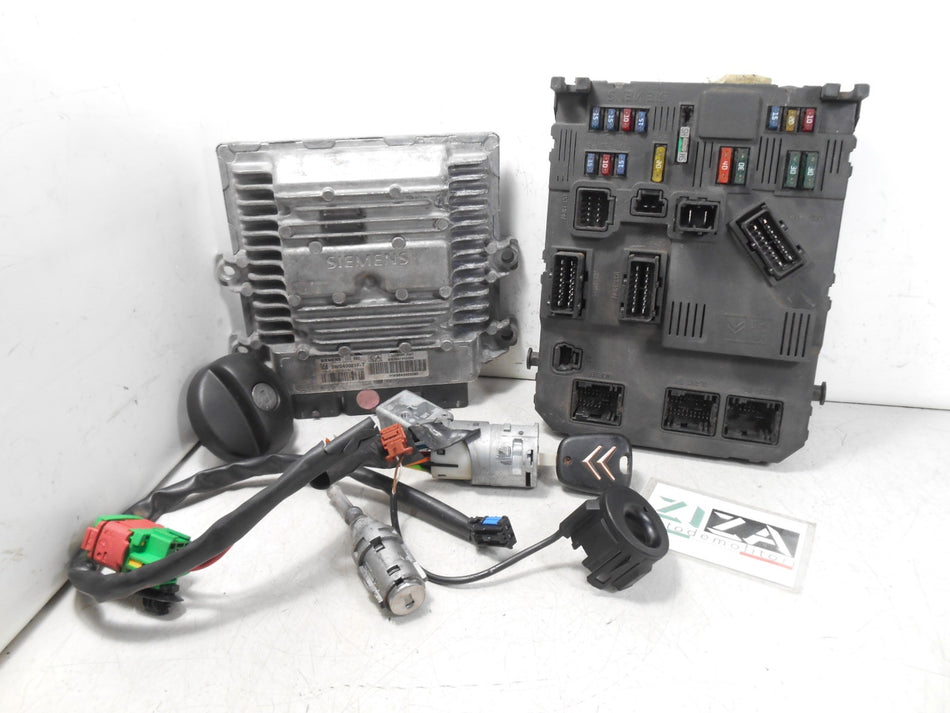 Kit Chiave ECU Citroen C3 I 1.4 50kw 8HX 2002 SID802 5WS40021F-T 9648971880