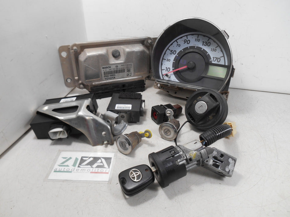 Kit Chiave ECU Toyota Aygo 1.0 50kw 1KRFE 2007 89661-0H022 0261208702