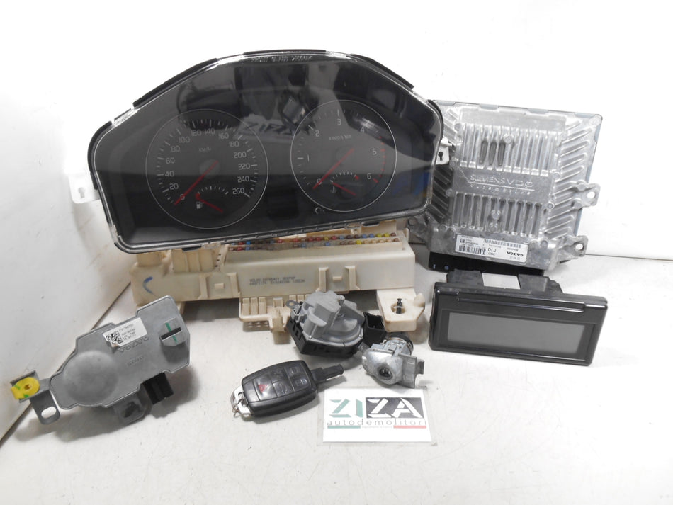 Kit Chiave ECU Volvo S40 II 2.0 100kw D4204T 2008 31211071AA SID803A