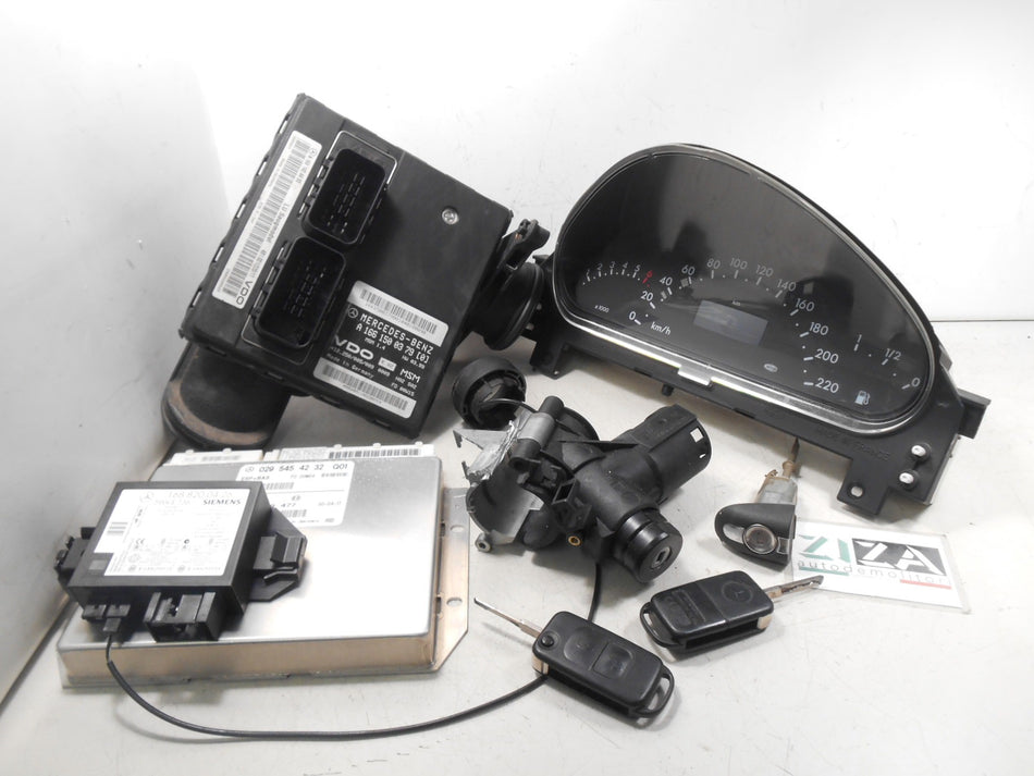Kit Chiave ECU Mercedes W168 A160 1.6 75kw 166960 2000 A1661500379 A1661404400