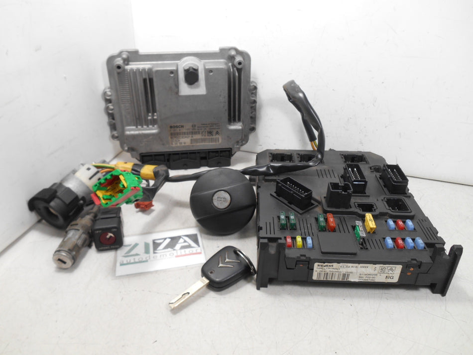 Kit Chiave ECU Citroen C3 I Res 1.4 HDI 50kw 68cv 8HZ 2005 9658556880