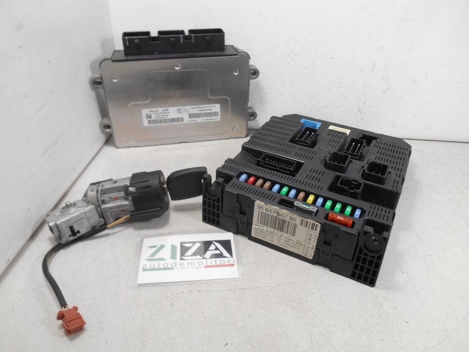 Kit Chiave ECU Citroen C2 1.1 44,1kw 60cv HFX 2007 9663306680 9664156780