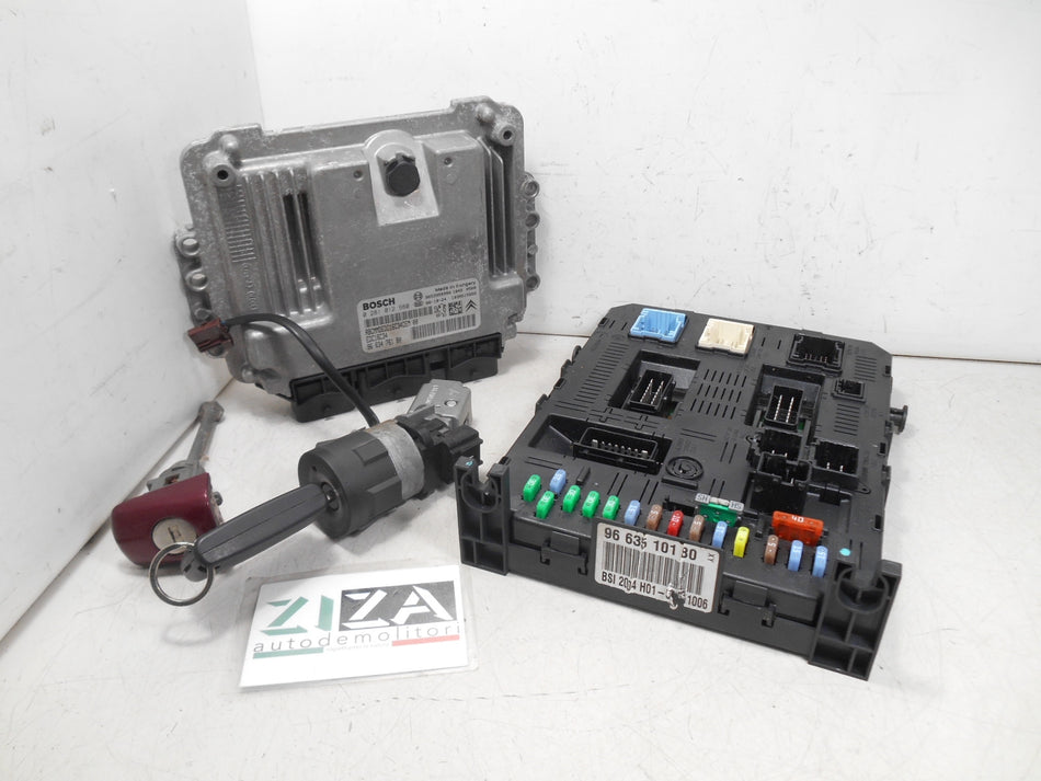 Kit Chiave ECU Citroen C4 Picasso 1.6 HDI 80kw 109cv 9HZ 2007 9663476180