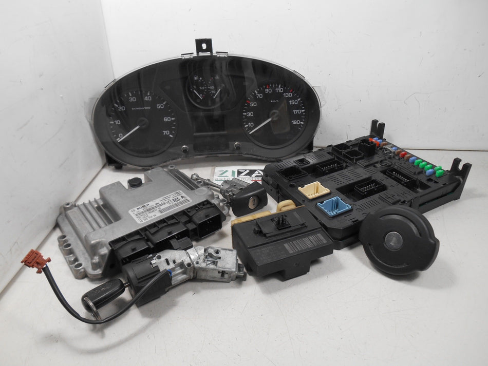 Kit Chiave ECU Peugeot Partner II 1.6 90cv 9HS 2011 9666975480 0281013329