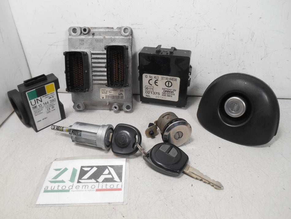 Kit Chiave ECU Opel Agila A 1.0 44kw 60cv Z10XEP 2005 0261208397 55354326
