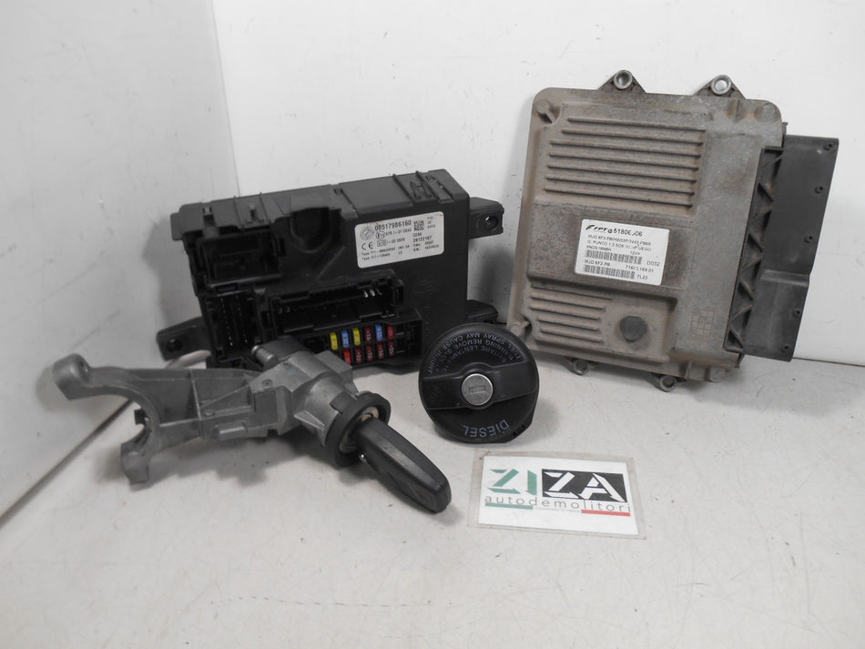 Kit Chiave ECU Fiat Grande Punto 1.3 Mjet 90cv 199A3000 2006 51806506 517986160