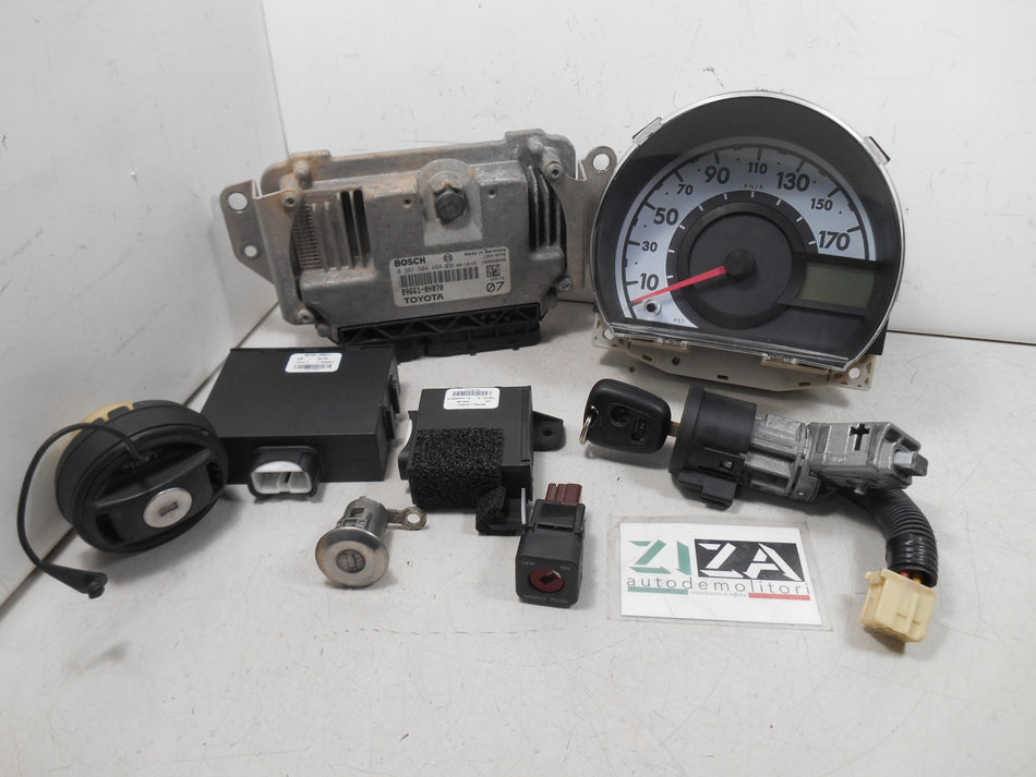 Kit Chiave ECU Citroen C1 1.0 50kw 68cv 1KR 2009 89661-0H070 0261S04464
