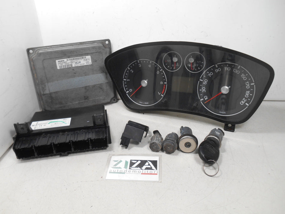 Kit Chiave ECU Ford Fiesta V 1.2 16V 55kw 75cv FUJA 2008 6S61-12A650-FH