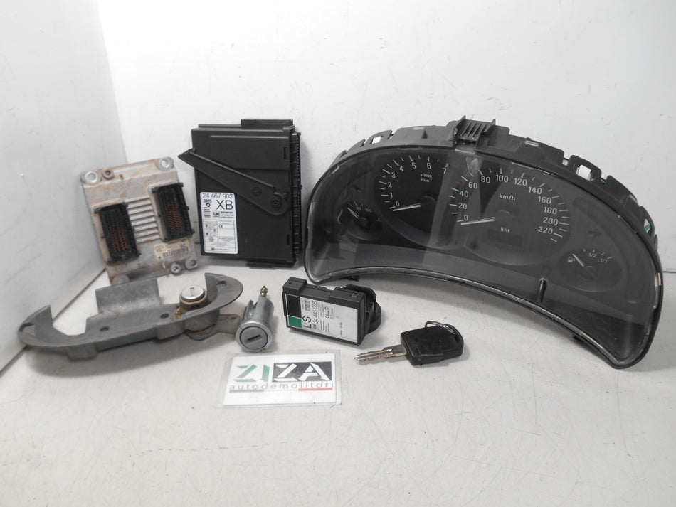 Kit Chiave ECU Opel Corsa C 1.0 12V 43kw 58cv Z10XE 2003 0261207960 55350551