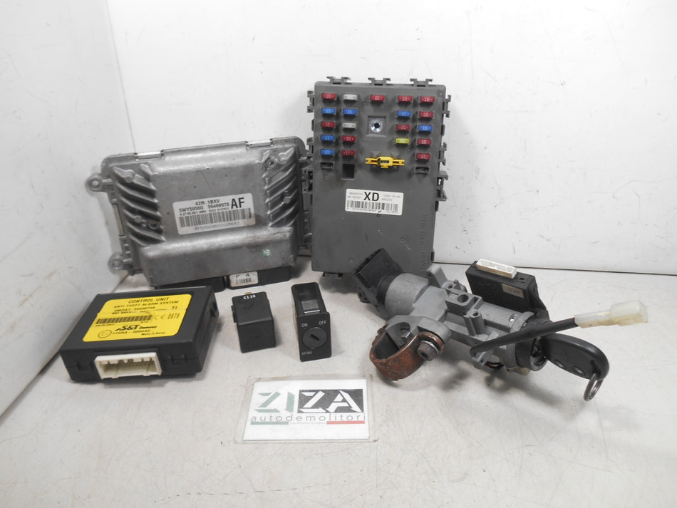 Kit Chiave ECU Chevrolet Aveo T250 1.2 B/GPL 62kw B12D1 2008 96469978 96826374