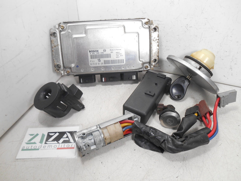Kit Chiave ECU Citroen Saxo 1.1 60cv HFX 2000 0261206246 9637838780