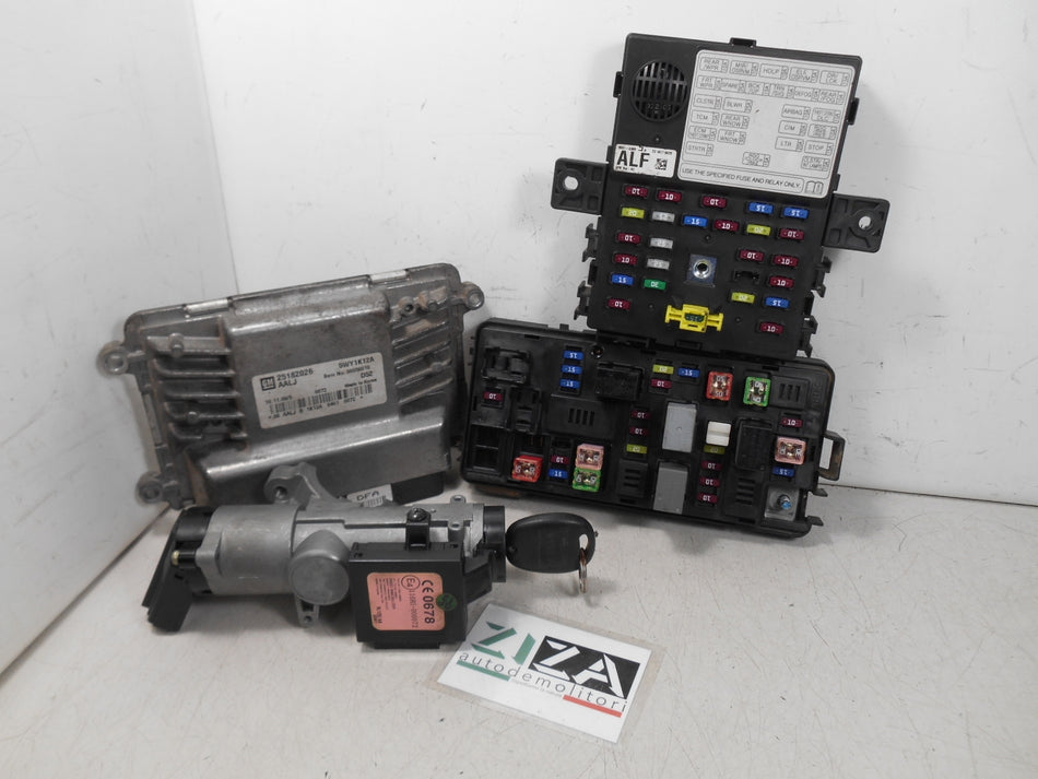 Kit Chiave ECU Chevrolet Spark 1.2 60kw 81cv B12D1 2010 25182026 96958816
