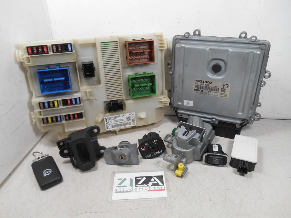 Kit Chiave ECU Volvo V60 2.0 120kw 163cv D5204T2 2011 31303388 0281015286