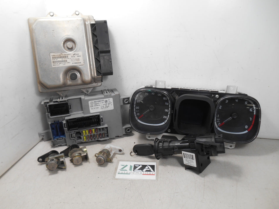 Kit Chiave ECU Fiat Panda 319 0.9 Twinair B/Met 85cv 2014 51986256 00519584730