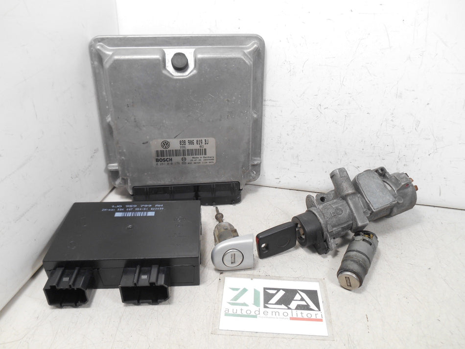 Kit Chiave ECU VW Passat 3B 1.9 TDI 85kw AJM 1999 038906019BJ 1J0959799AH