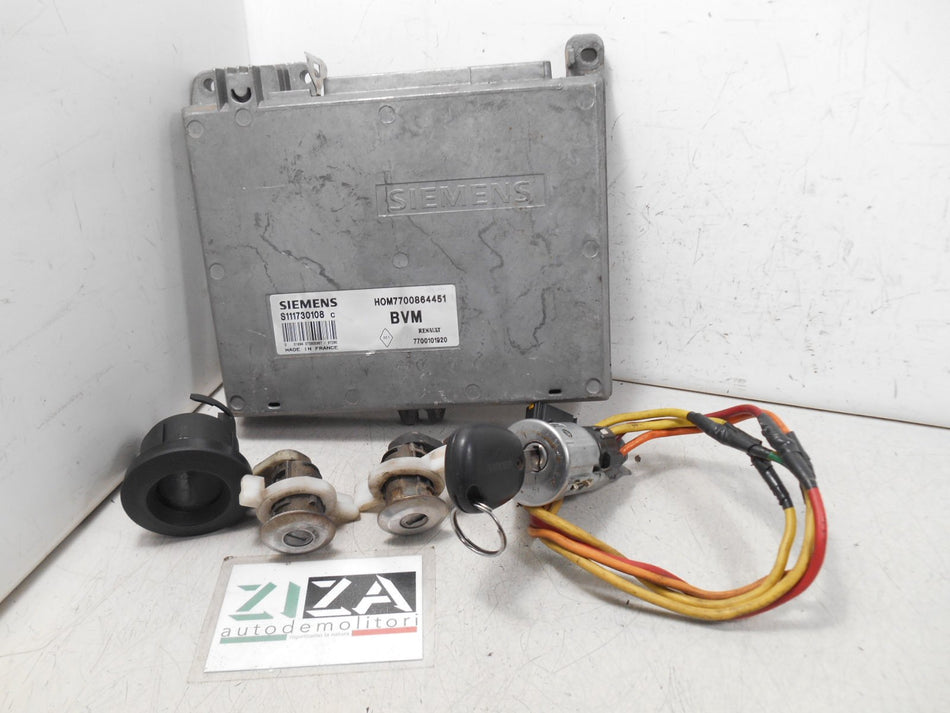 Kit Chiave ECU Renault Mégane I 1.4 55kw E7J37 1997 7700864451