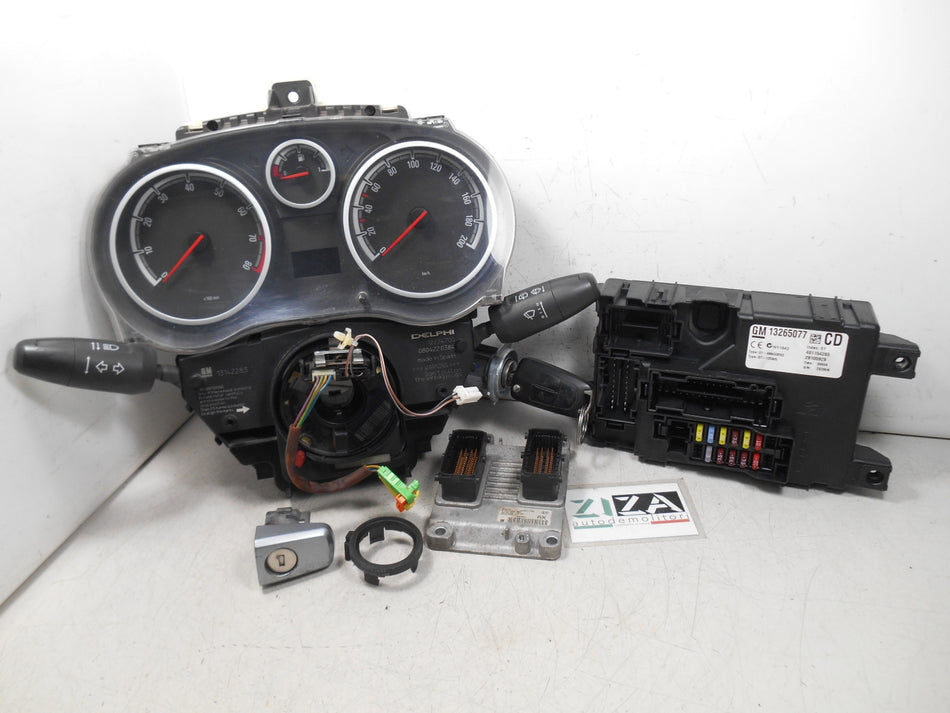 Kit Chiave ECU Opel Corsa D 1.2 80cv Z12XEP 2008 55557933 13265077