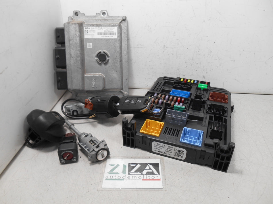 Kit Chiave ECU Citroen C3 III 1.2 60kw 82cv HM01 2017 9817335080 9819851280