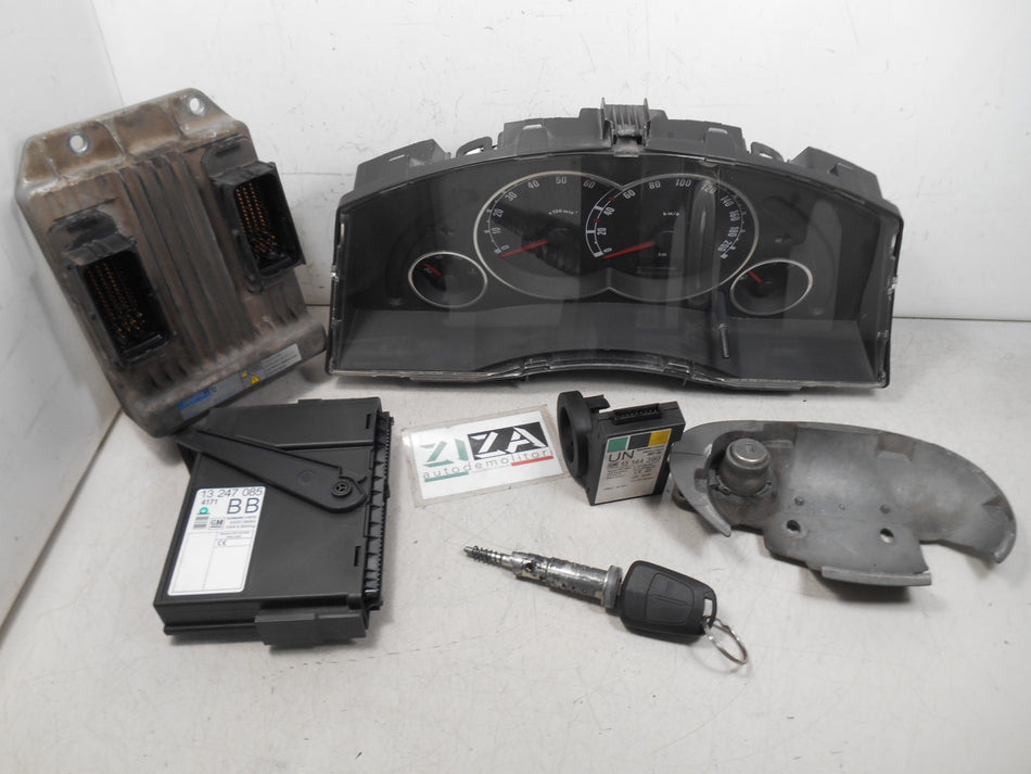 Kit Chiave ECU Opel Meriva A 1.7 CDTI 74kw Z17DTH 2008 98074147 112500-0280
