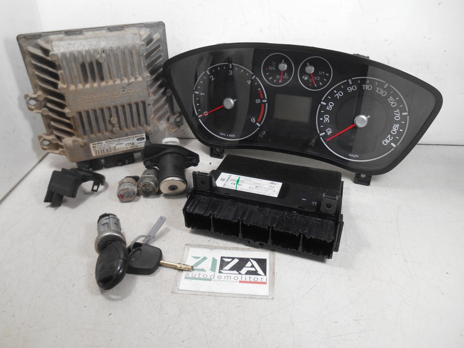 Kit Chiave ECU Ford Fiesta V 1.4 TDCI 50kw 68cv F6JB 2008 7S61-12A650-EA