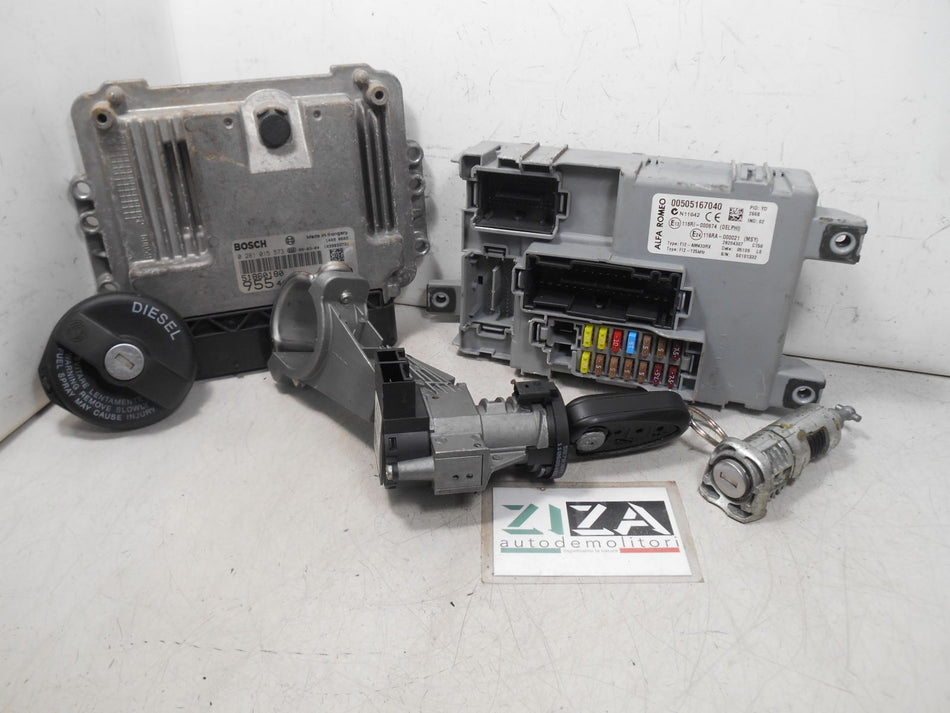 Kit Chiave ECU Alfa Mito 1.6 JTDm 120cv 955A3000 2009 51860180 0281015573