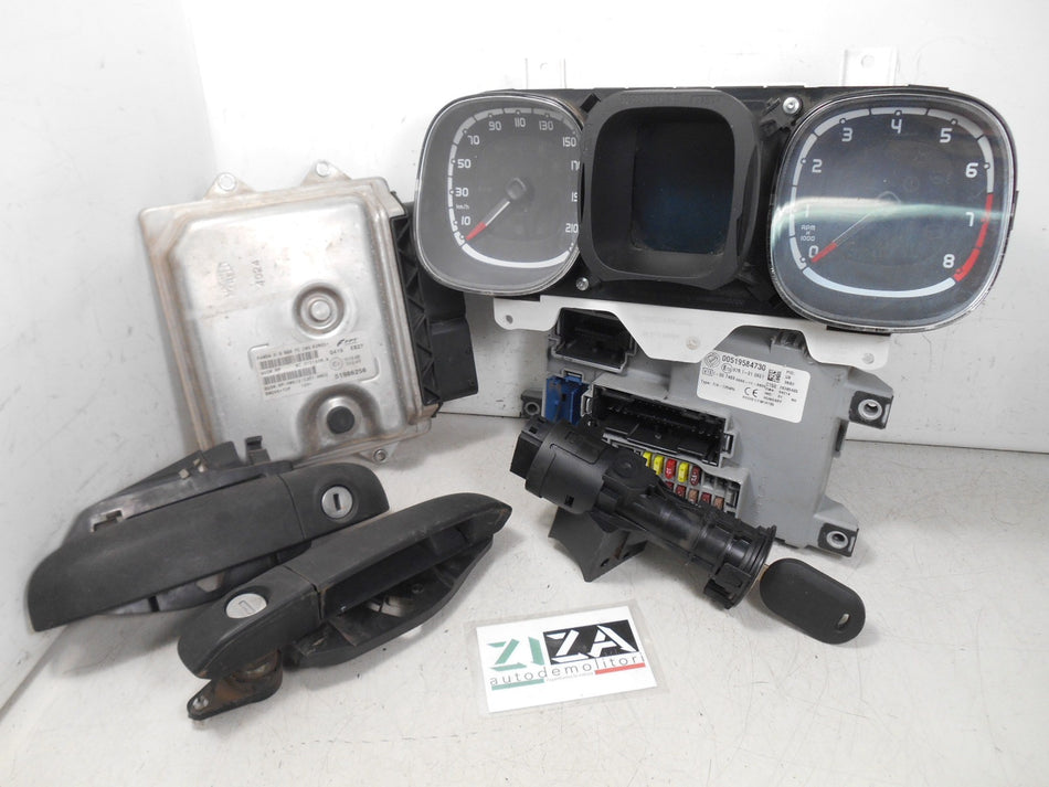 Kit Chiave ECU Fiat Panda 319 0.9 Twinair B/Met 85cv 2014 51986256 00519584730