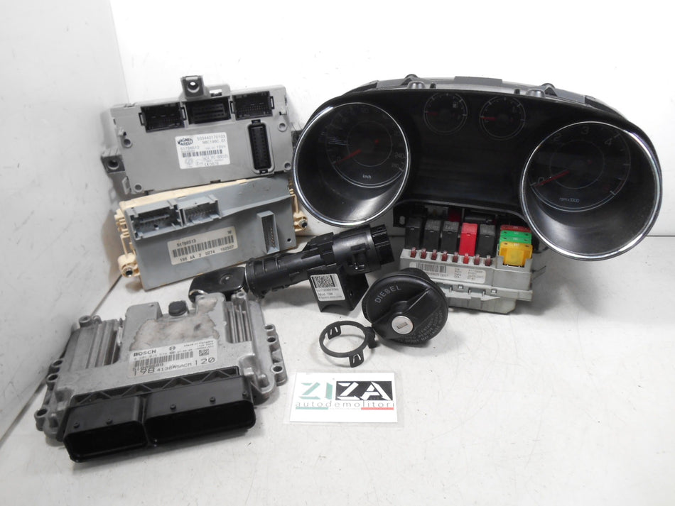 Kit Chiave ECU Fiat Bravo 198 1.9 120cv 192A8000 2007 51809688 0281013579