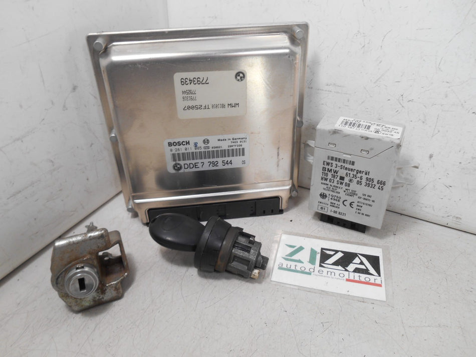 Kit Chiave ECU Mini One D R50 1.4 55kw 75cv 1ND 2003 0281011085 7792544 7793439